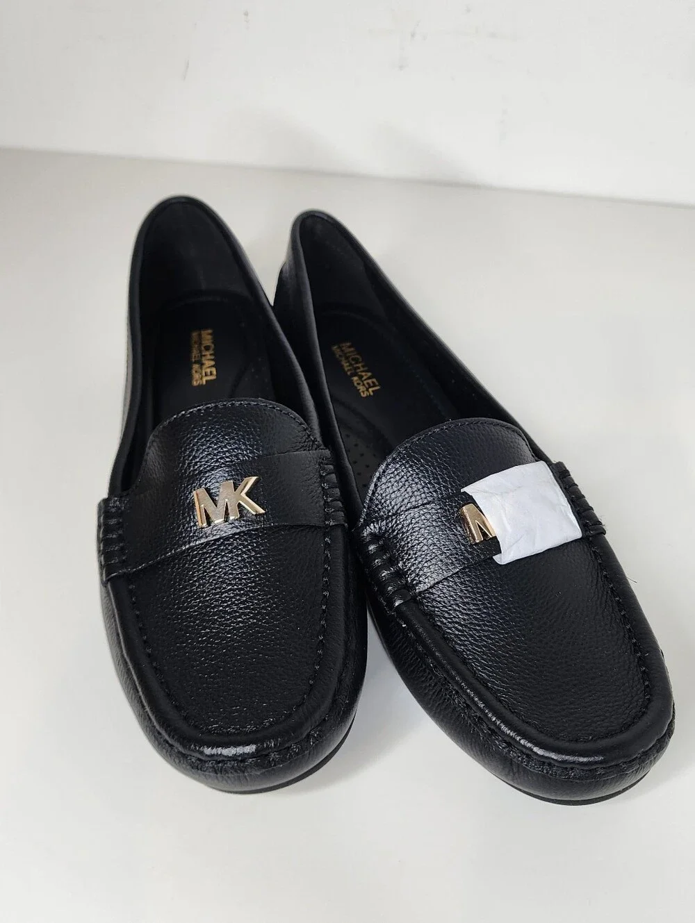 Michael Kors Melanie Womens Moc Flat Black  Leather Loafers Size 6